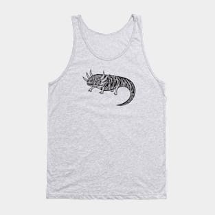 Axolotl - hand drawn detailed animal design Tank Top